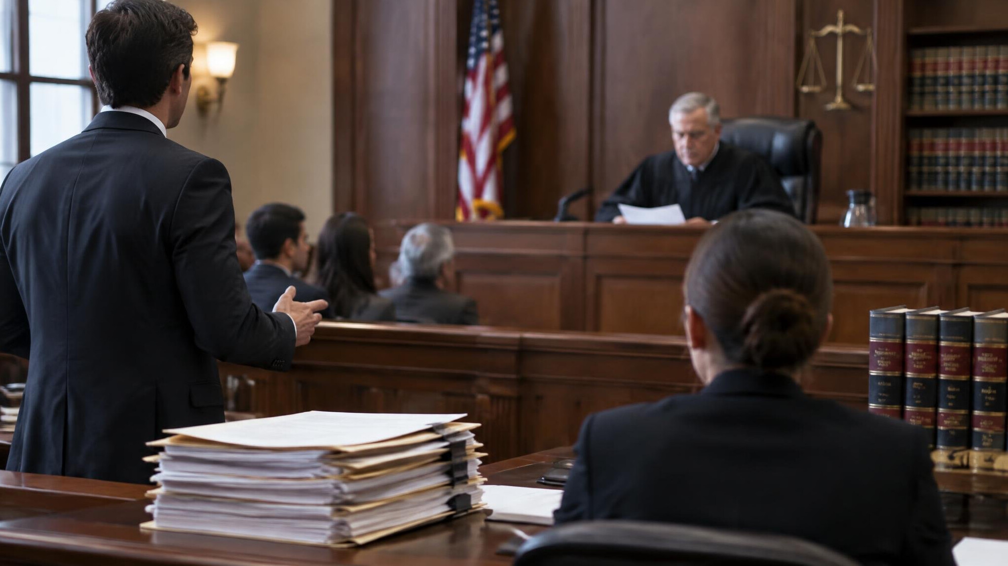 courtroom scene
