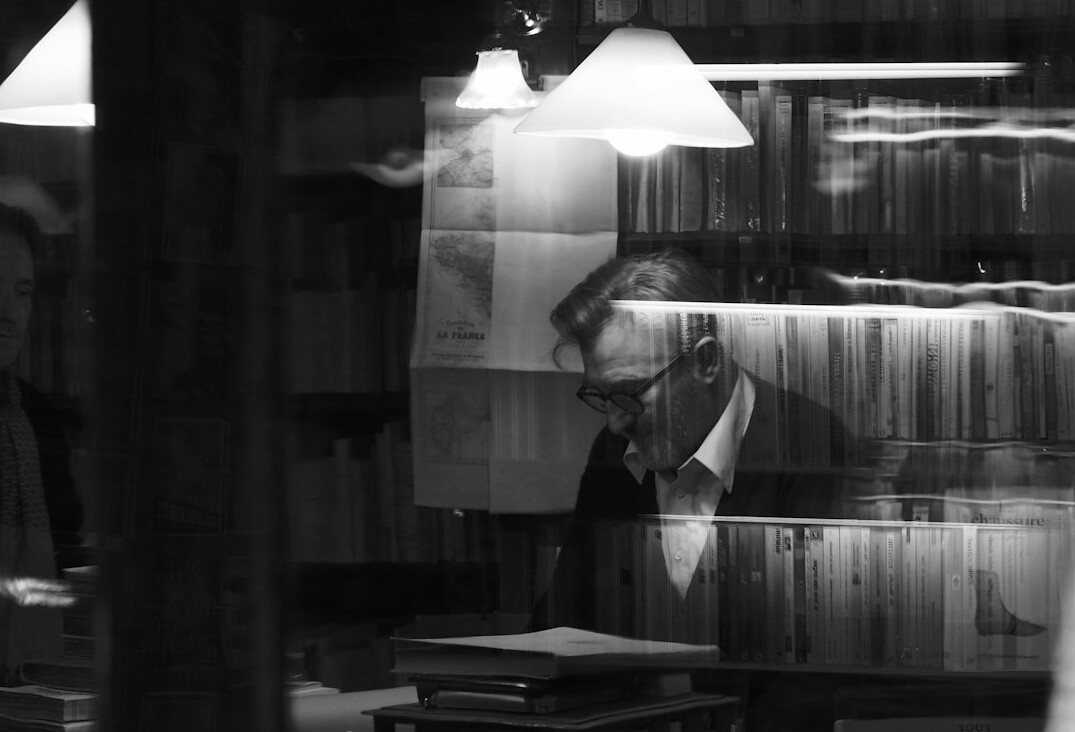 investigators examining files
